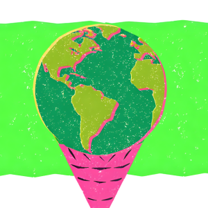 Visuel du podcast management interculturel illustré par la terre